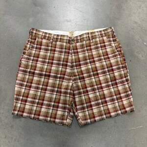 Vintage Baggy Red Head Plaid Shorts